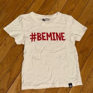 White #BeMine Short Sleeve Tee